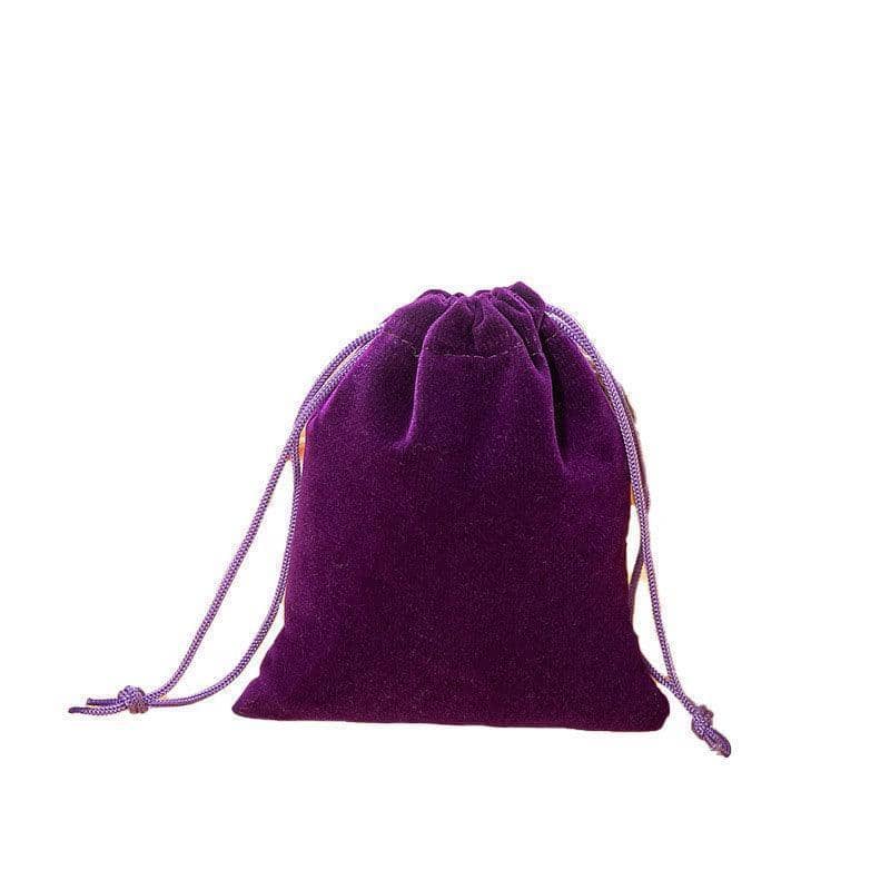 Velvet Drawstring Gift Bags, 7 x 9 cm, Pack of 50 - Purple