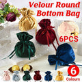 Velvet Drawstring Jewellery Gift Bags 9 x 12 cm - Pink, Pack of 6 - view 2