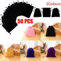 Velvet Drawstring Pouches for Jewellery and Gifts, 5 x 7cm, Pack of 50 - Pink - view 2