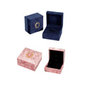 Velvet Jewellery Boxes, Pink Cameo, Pack of 5 - Ring - view 3