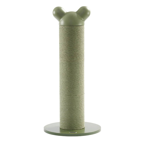 Vertical Cat Scratching Post Modular Tower with Replaceable Sleeve - Green