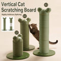 Vertical Cat Scratching Post Modular Tower with Replaceable Sleeve - Green and White - view 2