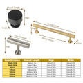Vertical Grain Cabinet Pull Handle, 96 mm Hole Spacing - Black - view 4