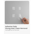 Vertical Grain Felt Board Backdrop for Home Office and Photo Studio, Beige, Pack of 12 - view 5