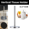 Vertical Stainless Steel Tissue Holder Paper Towel Stand for Kitchen and Bathroom