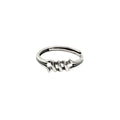 Vintage Adjustable Open Ring for Women - Wire Winding Design, Silver-Tone