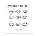 Vintage Adjustable Open Ring for Women - Wire Winding Design, Silver-Tone - view 4
