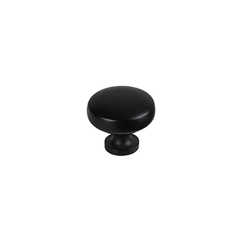Vintage Black Cabinet Knob for Drawers and Wardrobes - 29 mm, Single Hole