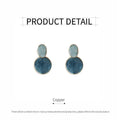 Vintage Blue Starry Sky Drop Earrings for Women with Gold-Tone Accents - view 3