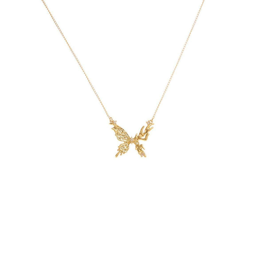 Vintage Butterfly Necklace - Pendant