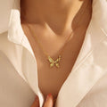 Vintage Butterfly Necklace - Pendant - view 5