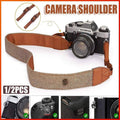 Vintage Camera Shoulder Strap, Cotton and Leather - Brown, Pack of 2 - view 2