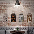Vintage Coffee Bar Wooden Hanging Wall Signs, Set of 4 for Home - view 5