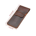 Vintage Handmade Genuine Cowhide Leather Pencil Case Set, Pack of 2 - view 3