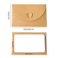 Vintage Kraft Paper Envelopes with Heart Clasp, Pack of 100 - view 3