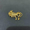 Vintage Lion Brooch Pin for Men and Women - Antique Gold, 5.6 x 3.8 cm - view 4