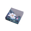 Vintage Lotus Print Jewellery Gift Boxes, Pack of 50 - 7.3 x 7.3 x 3.3 cm