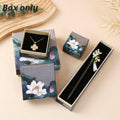 Vintage Lotus Print Jewellery Gift Boxes, Pack of 50 - 7.3 x 7.3 x 3.3 cm - view 5
