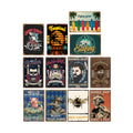 Vintage Metal Wall Signs - Beach, Pack of 4 - view 3