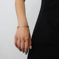 Vintage Multicolour Flower Bracelet for Women, Copper Hand Jewellery - view 4
