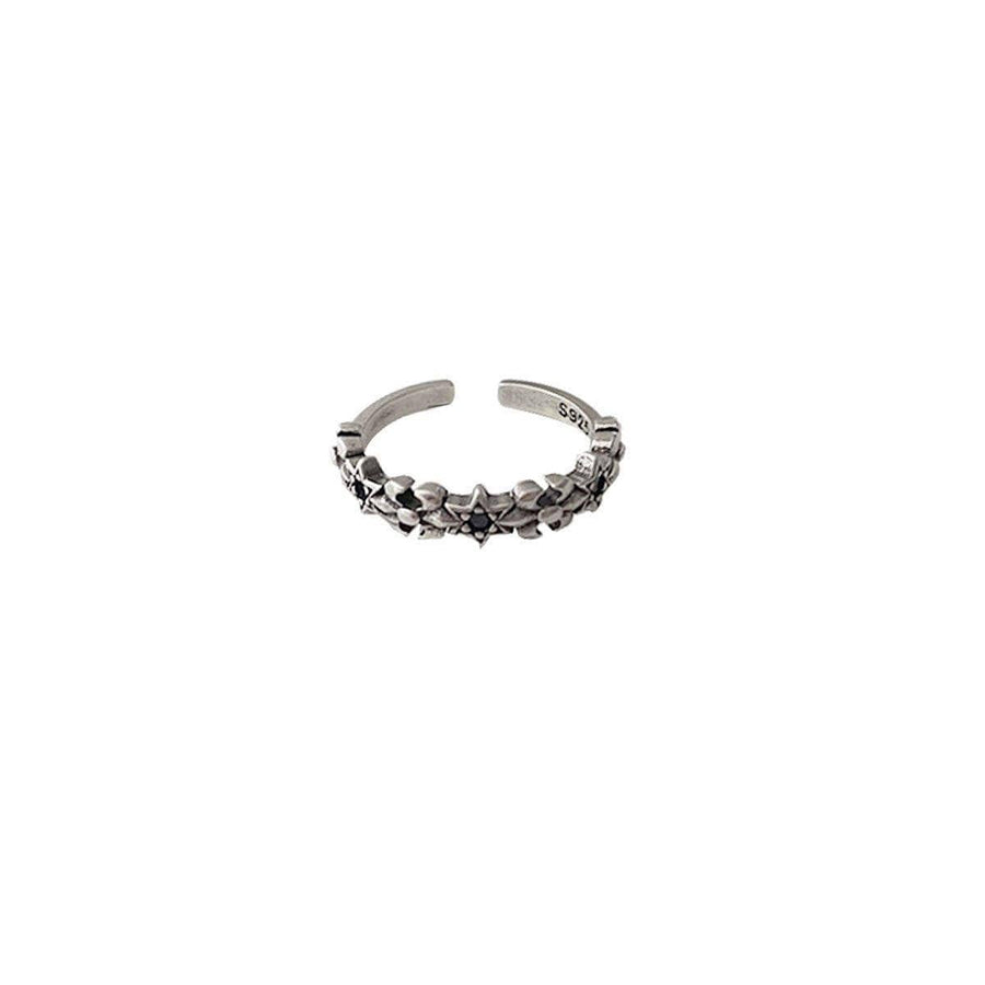 Vintage Open Ring - Star Flower Band