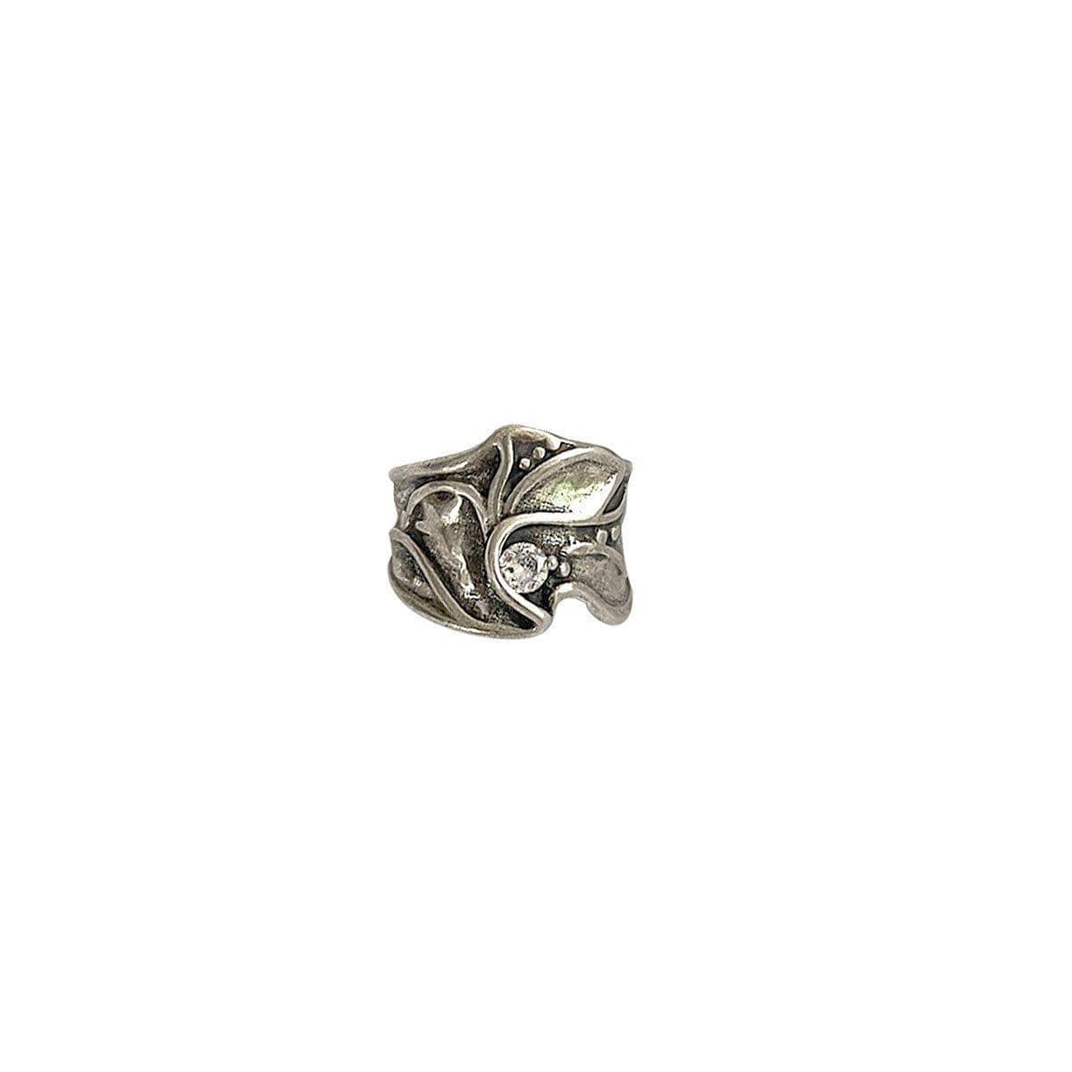 Vintage Open Ring - Textured Wide Band
