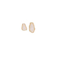 Vintage Resin Stud Earrings for Women - Beige