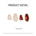 Vintage Resin Stud Earrings for Women - Beige - view 4