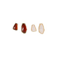 Vintage Resin Stud Earrings for Women - Brown - view 3