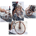 Vintage Tricycle Wine Rack, Metal Tabletop Wine Holder - Antique Bronze - view 5