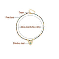 Vintage Turquoise Sun Pendant Beaded Necklace for Women - view 4