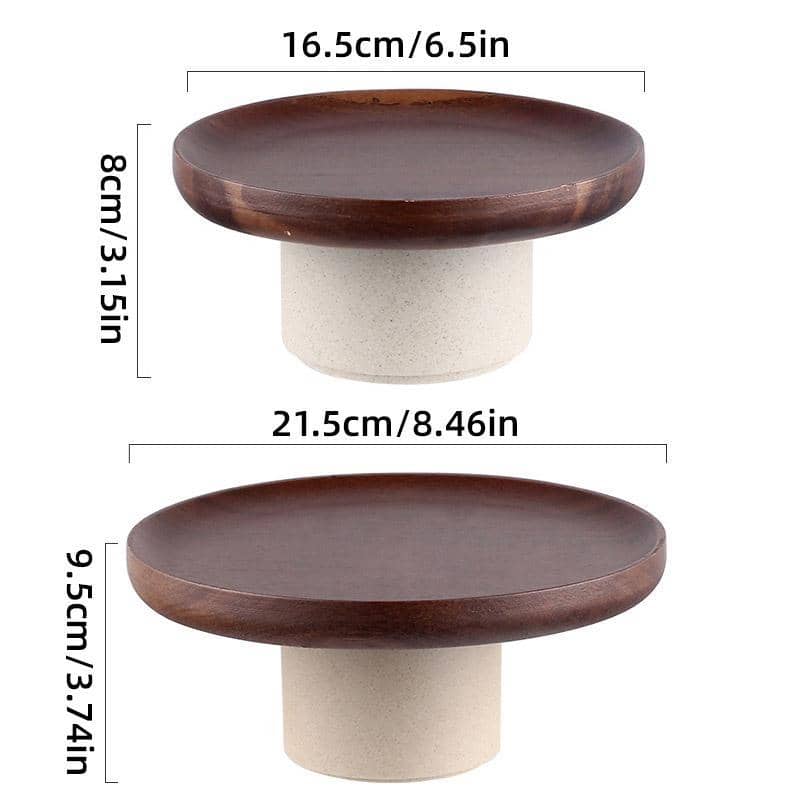 Vintage Wooden Cake Tray - 165mm, 16.5 x 8 cm - view 4