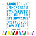 Vinyl Letter and Number Stickers, 10 Sheets - Royal Blue - view 4