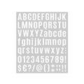 Vinyl Letter and Number Stickers, 10 Sheets - White