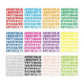 Vinyl Letter and Number Stickers, 10 Sheets - Yellow - view 3