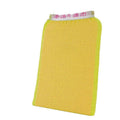 Viscose Exfoliating Bath Washcloth Mitten - Yellow, Pack of 5