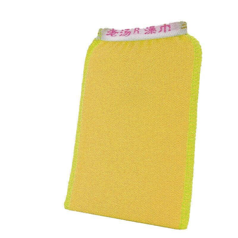 Viscose Exfoliating Bath Washcloth Mitten - Yellow, Pack of 5