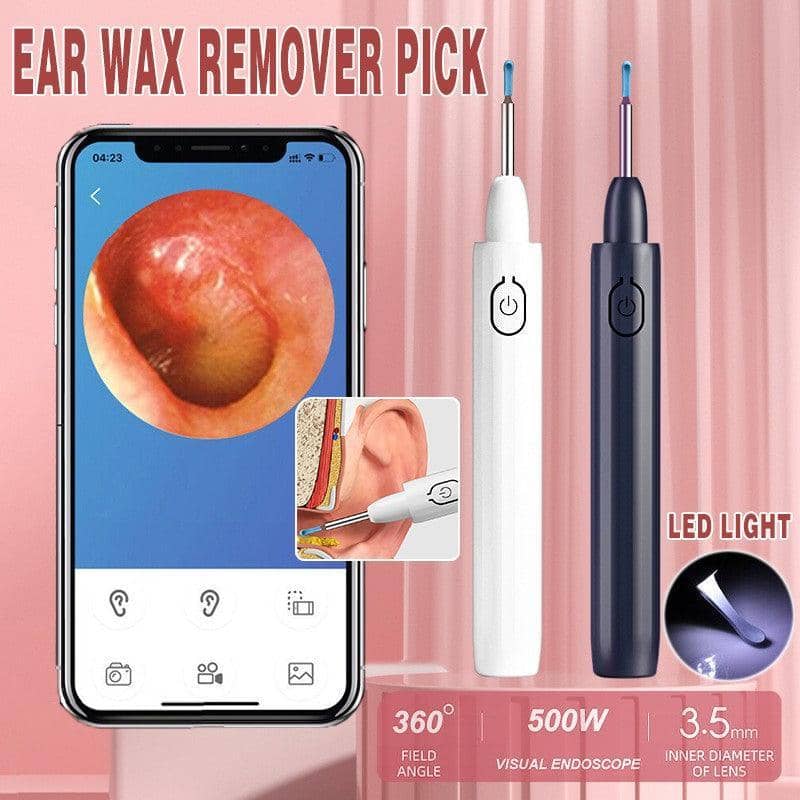 Visual Ear Wax Remover Pick with 5MP Camera and LED Light - Navy Blue - view 2