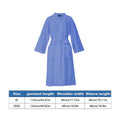Waffle Spring Summer Couple Bathrobe Men Women Bath Gown Breathable - XXXL, Blue - view 4