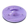 Waist Twisting Disc for Home Gym and Yoga Abdominal Workouts - Purple