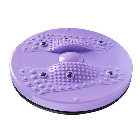 Waist Twisting Disc for Home Gym and Yoga Abdominal Workouts - Purple