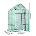 Walk-In Garden Greenhouse Shed with Zippered Roll-Up Door for Plants - view 3