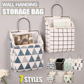 Wall Hanging Storage Bag Organiser for Books and Phones - Black Rabbit - view 2