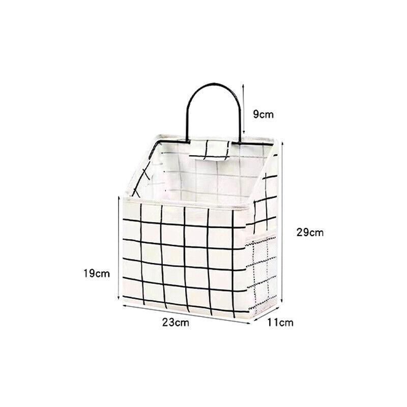 Wall Hanging Storage Bag Organiser for Books and Phones - Black Rabbit - view 4