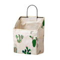 Wall Hanging Storage Bag Organiser for Books and Phones - Cactus