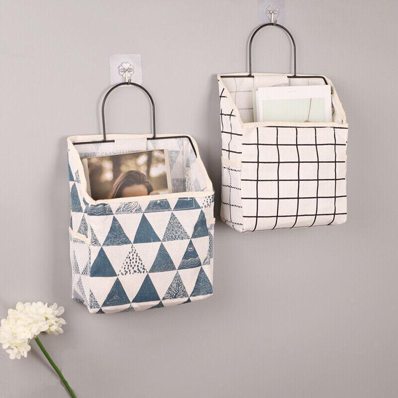 Wall Hanging Storage Bag Organiser for Books and Phones - Cactus - view 6