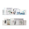 Wall-Mount Acrylic Storage Rack, 60 x 15cm - Clear - view 3