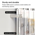 Wall-Mount Acrylic Storage Rack, 60 x 15cm - Clear - view 5