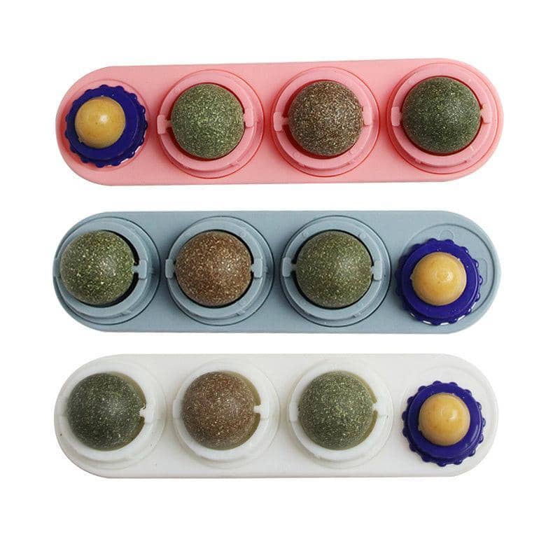 Wall Mount Catnip Ball Strip for Cats - Grey - view 3