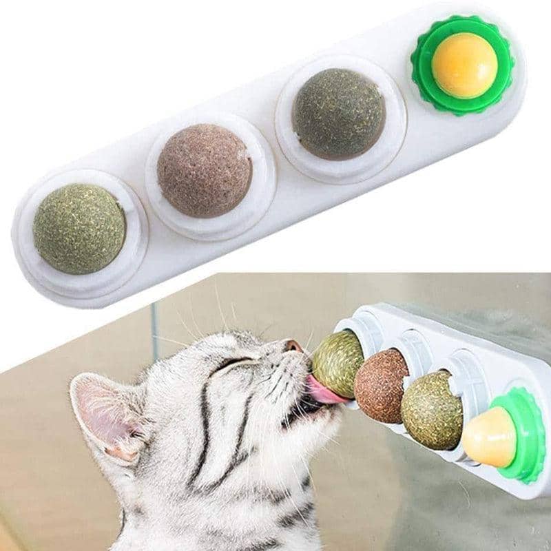 Wall Mount Catnip Ball Strip for Cats - Pink - view 5